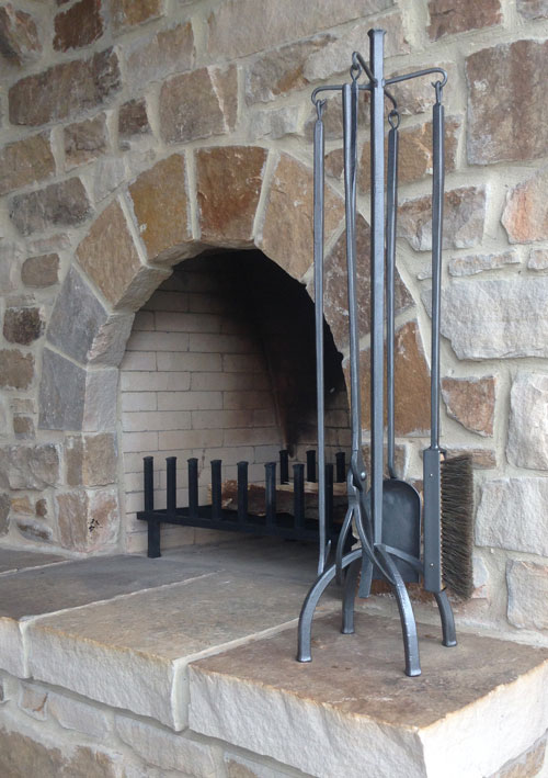 Fire Place Grate and Tools